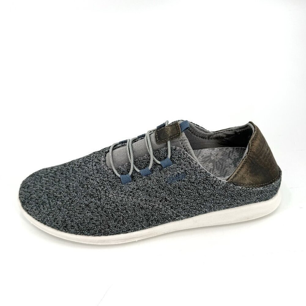 OluKai Men's Alapa Li Blue Gray Knit Slip On Heel Drop Waterproof 8.5 Sneakers